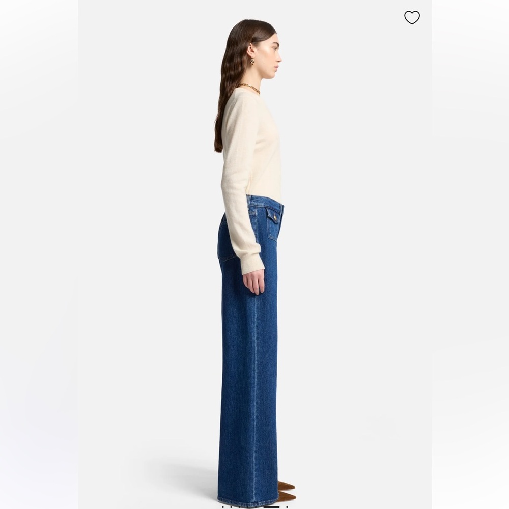 7 For All Mankind High Rise Lotta Flared Leg Jeans In Artifact New With Tags! — image 3 of 8